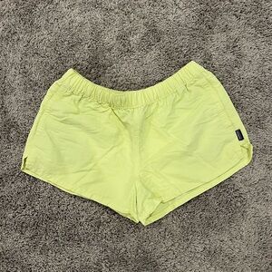Patagonia Yellow Barely Baggies Shorts